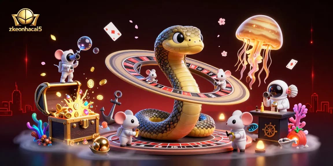 Bet small bets on zkeonhacai5’s roulette wheel, with astronomical characters enhancing the stakes.