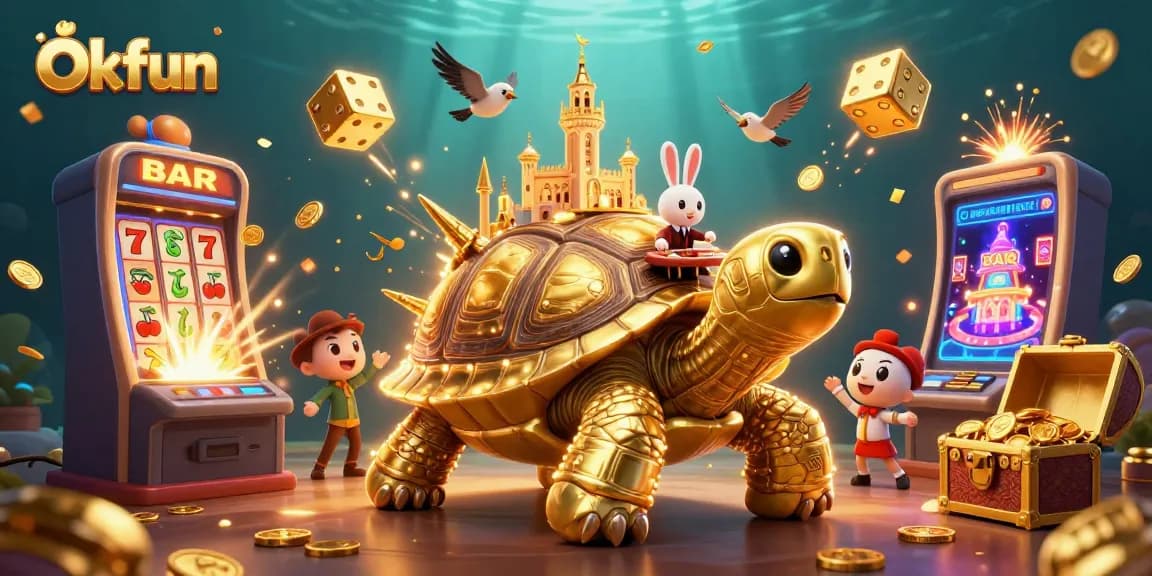 Experience the excitement of Okfun's casino with jackpots and thrilling game elements.