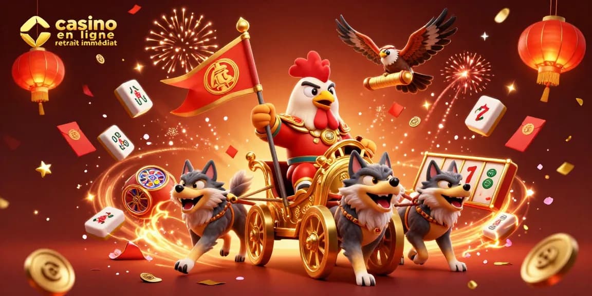 Profitez de l'excitation du casino en ligne retrait immédiat avec notre illustration dynamique et colorée.