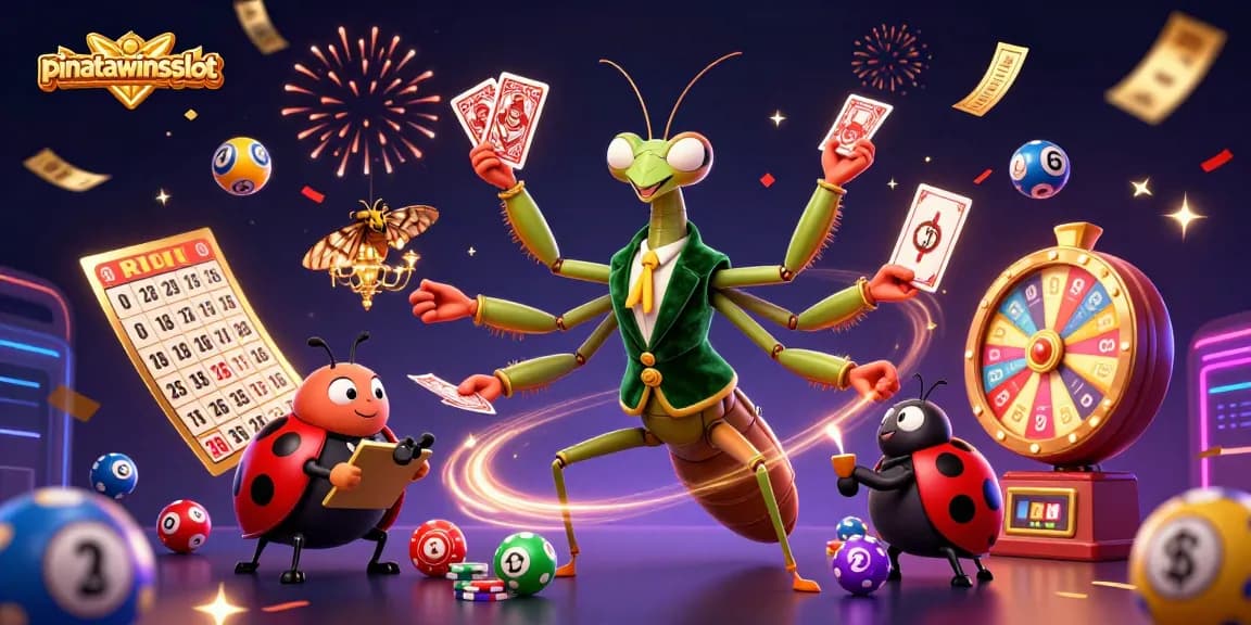 Experience vibrant fun with pinatawinsslot featuring colorful lottery elements in a dynamic casino setting.