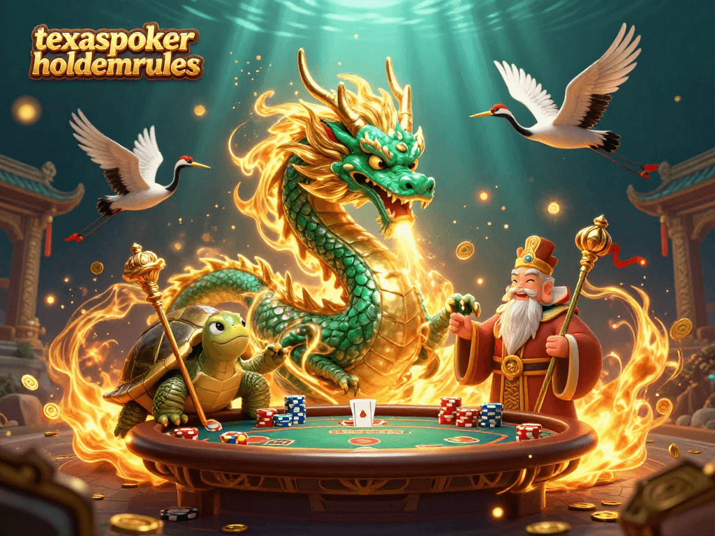 Engage with the exciting gameplay of texaspokerholdemrules featuring dragon, sage, and cranes.