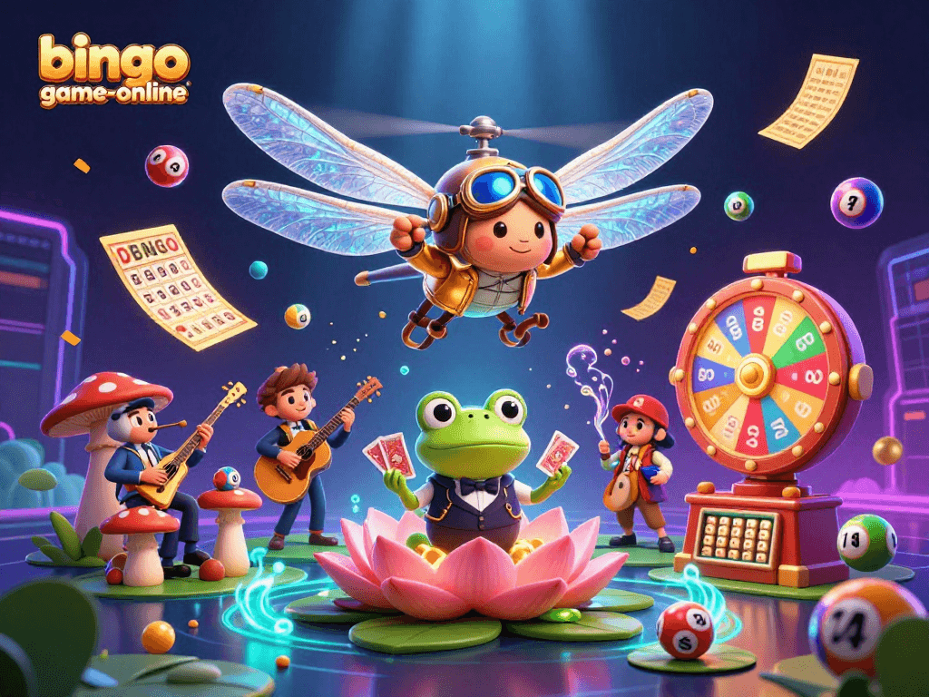 Experience exciting gameplay and massive jackpots with bingo-game-online in this vibrant illustration.