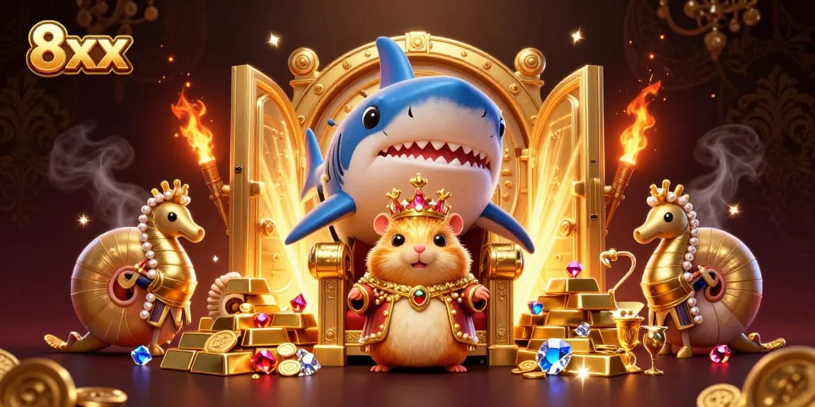 Experience thrilling wins at 8xx with a magnificent casino adventure featuring treasures and royal characters.