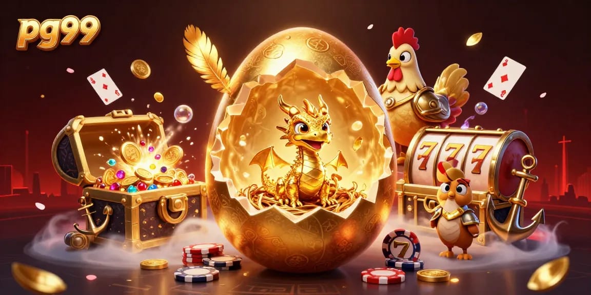 Bet on pg99 and win big in a vibrant casino scene with golden rewards and treasures.