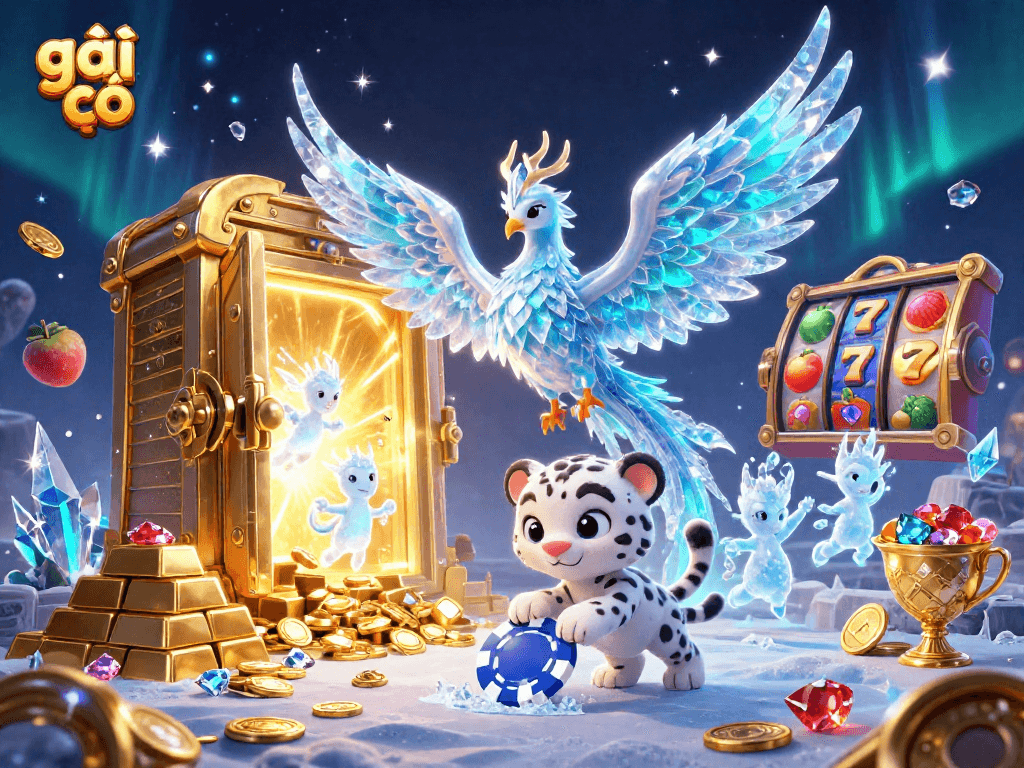 Hình ảnh gái gọi trên máy đánh bạc kết hợp với các hình ảnh casino lấp lánh.