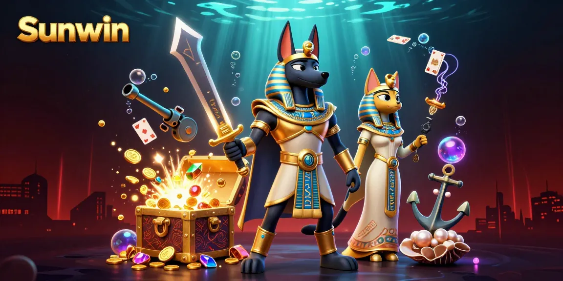 Experience thrilling adventures with Sunwin's games amidst Egyptian mythological themes.