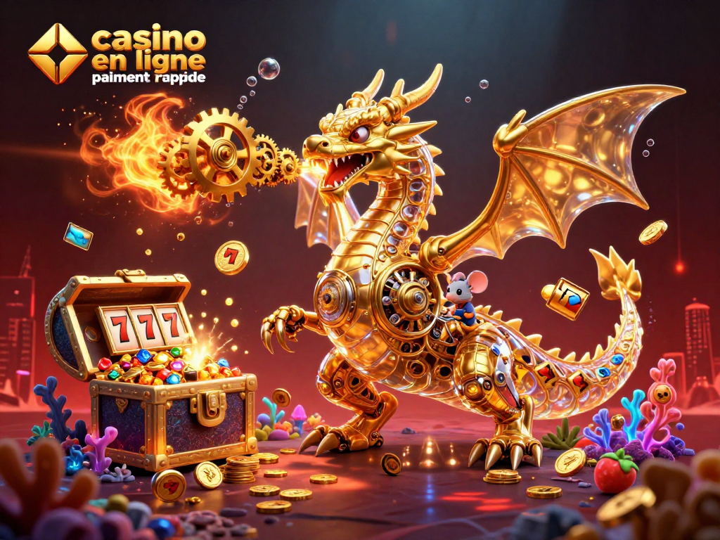 Gagnez rapidement avec casino en ligne paiement rapide, découvrez le dragon mécanique et les rouleaux qui explosent de pièces d'or.