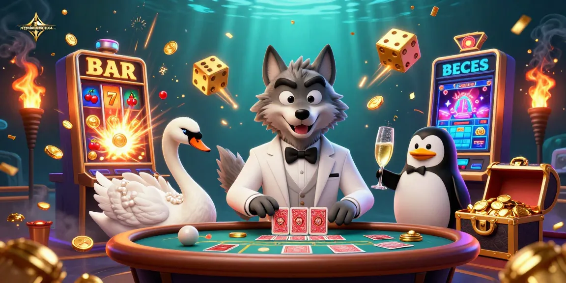 xiphematchuoc brings excitement to baccarat, with characters showcasing casino fun and vibrant action.