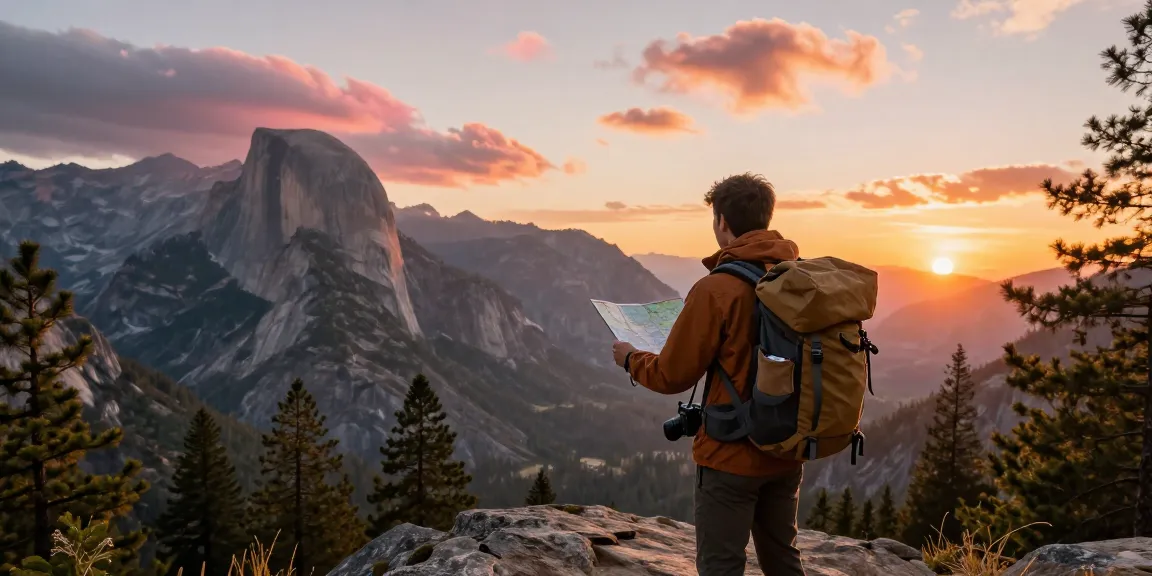 Discover breathtaking views at thatmountainlife.com with our adventurous traveler at sunset.