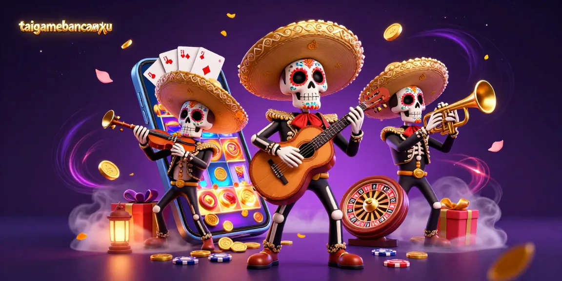 Experience the excitement of taigamebancaanxu with vibrant visuals of a mariachi-themed casino setup.