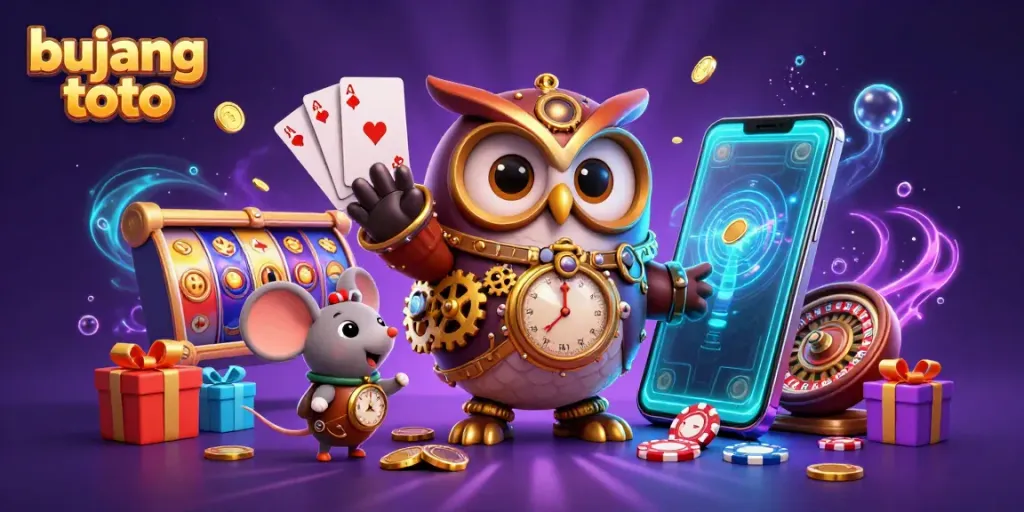 Experience the excitement of bujang toto with vibrant gaming elements and characters in a dynamic scene.