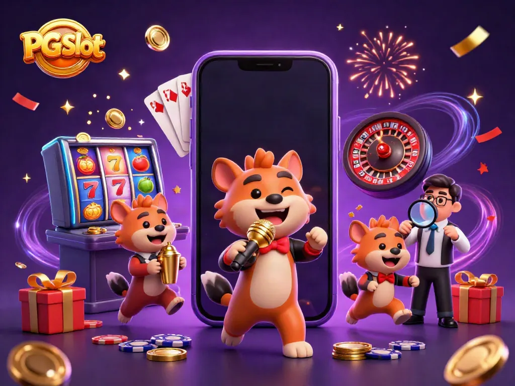 PG Slot: Hyena menghibur di klub kasino dengan permainan slot berputar dan permainan kartu.