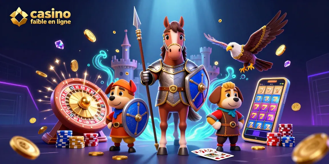 Action de jouer aux jeux de casino fiable en ligne avec des personnages colorés et des éléments de jeu dynamiques.