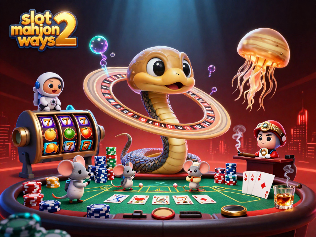 Experience the thrill of the slot mahjong ways 2 with vibrant symbols and dramatic scenes from an animated 3D casino universe.