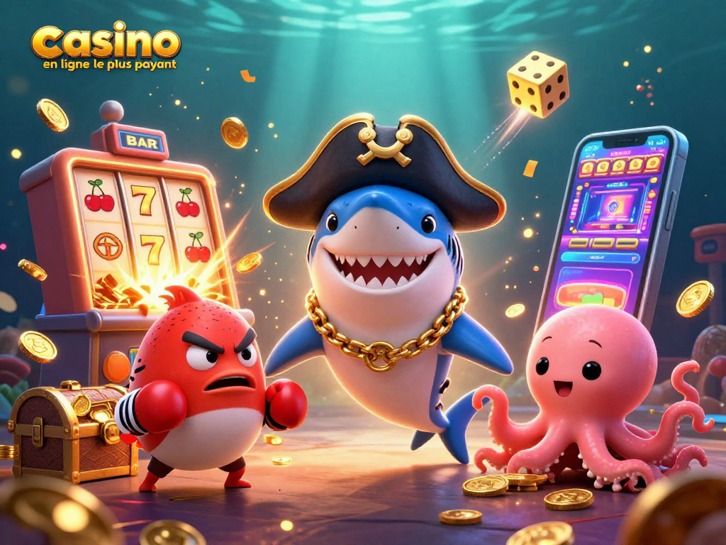Gagnez avec le casino en ligne le plus payant, où le requin pirate et ses amis découvrent des joyaux numériques.