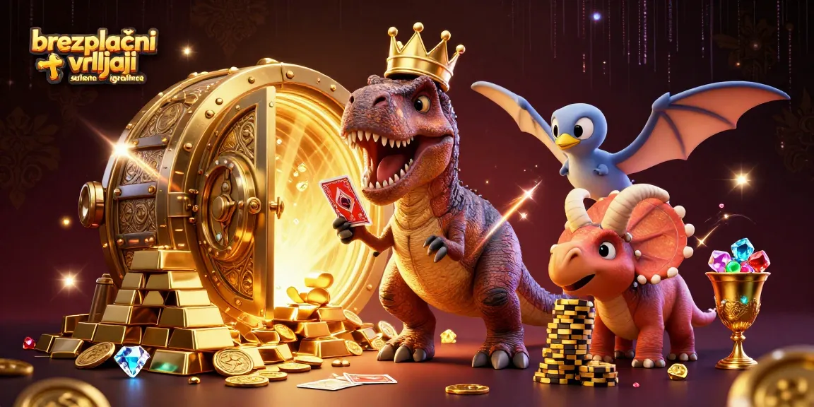 Uživajte v brezplačnih vrtljajih spletne igralnice s T-Rexom, pterodaktilom in triceratopsom.