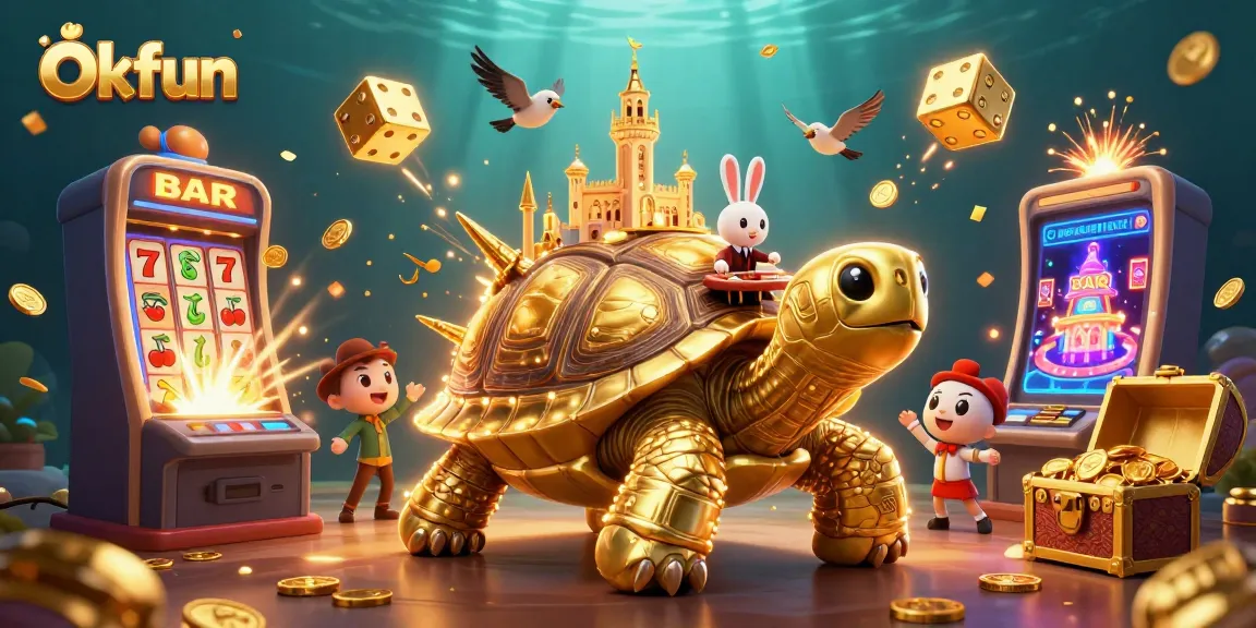 Experience the excitement of Okfun's casino with jackpots and thrilling game elements.