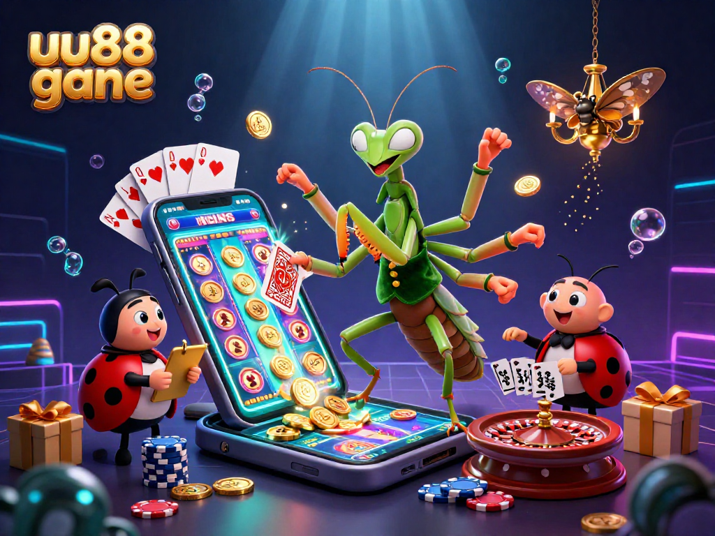 Experience the thrill of uu88 gane with our vibrant 3D casino illustration showcasing engaging gameplay.