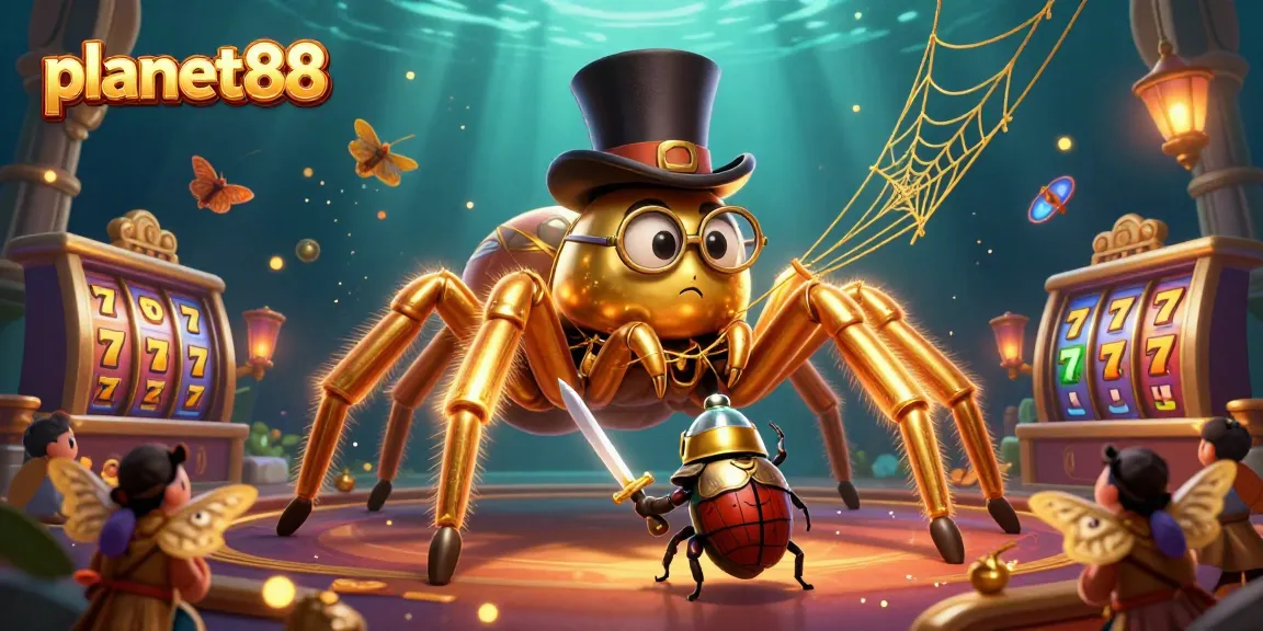 Join the thrill of planet88 with a golden tarantula weaving slots and jackpot magic.