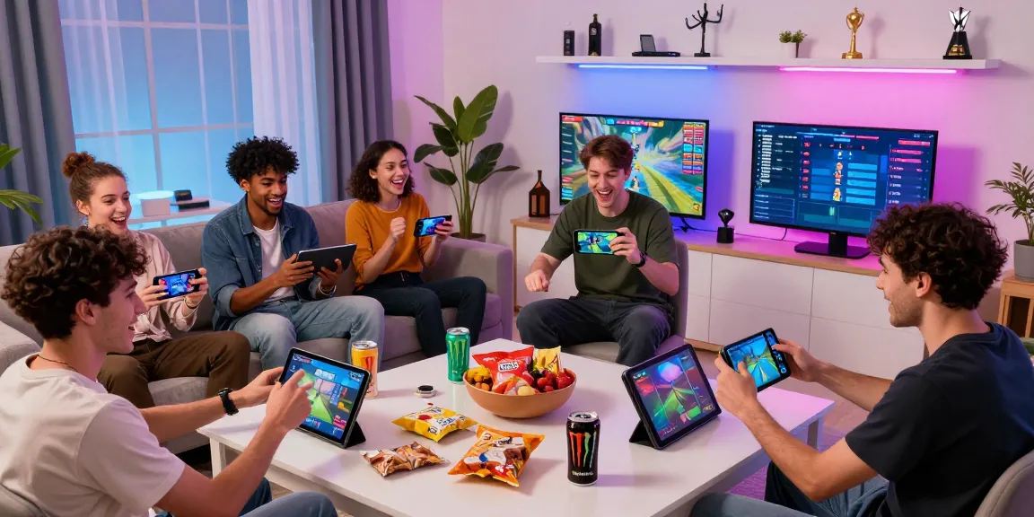 Dynamic online gaming interaction in a modern setting showcasing ullesthorpe.org as a top platform for mobile games.