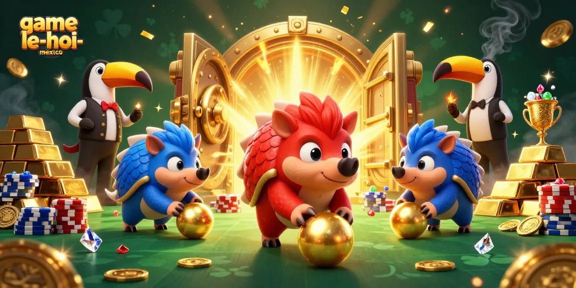 Engage in thrilling fun with game-le-hoi-mexico featuring colorful pangolins and glittering treasure.
