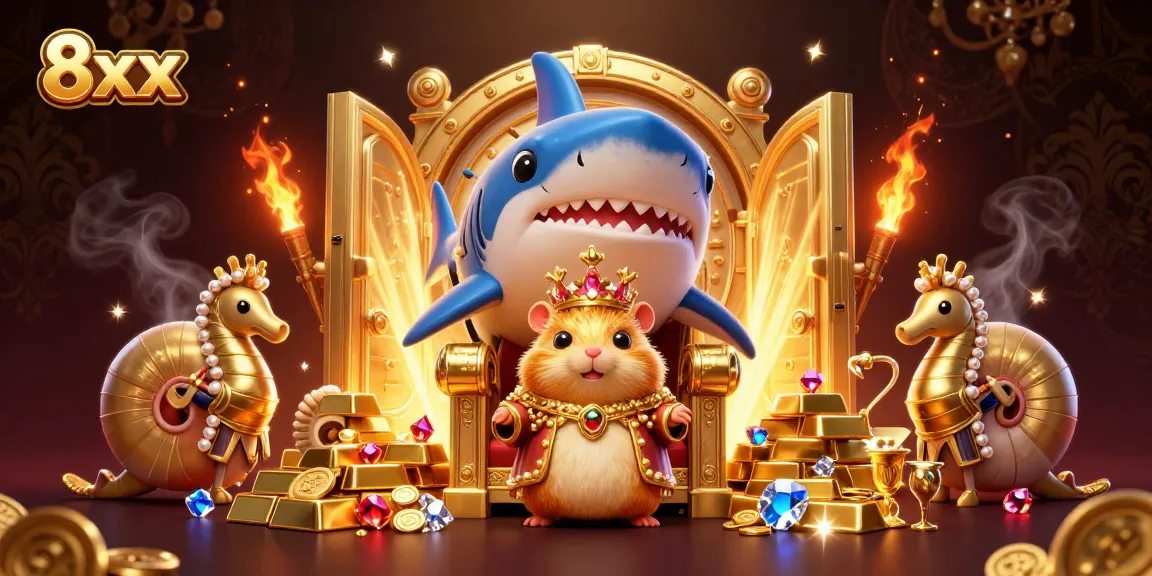 Experience thrilling wins at 8xx with a magnificent casino adventure featuring treasures and royal characters.