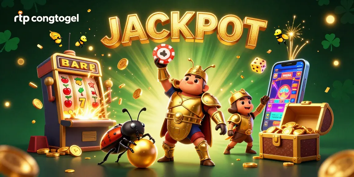 Experience thrilling wins with rtpcongtogel's vibrant 3D casino scene and jackpot excitement.