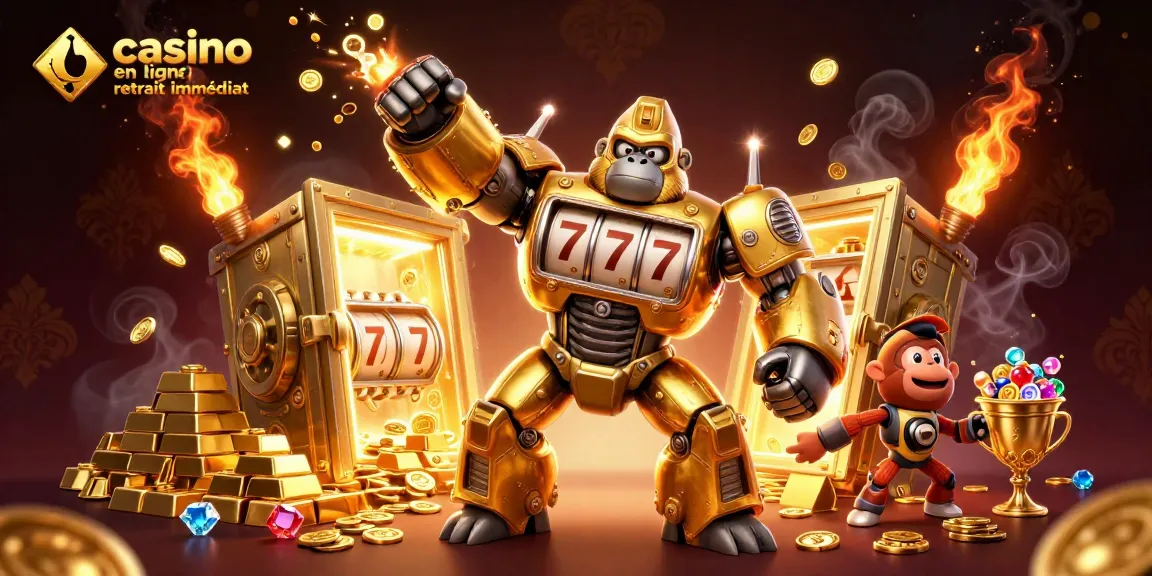 Action de gagner avec des retraits immédiats dans un casino en ligne dynamique.