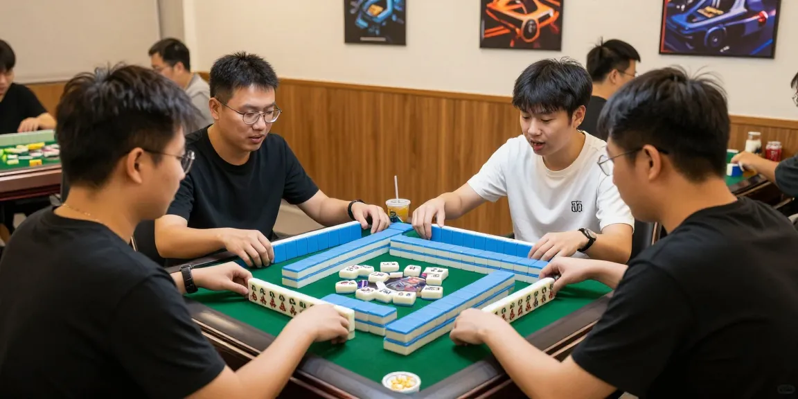MAHJONGJP88 Official players engaged in an exciting mahjong game, showcasing strategy and camaraderie.