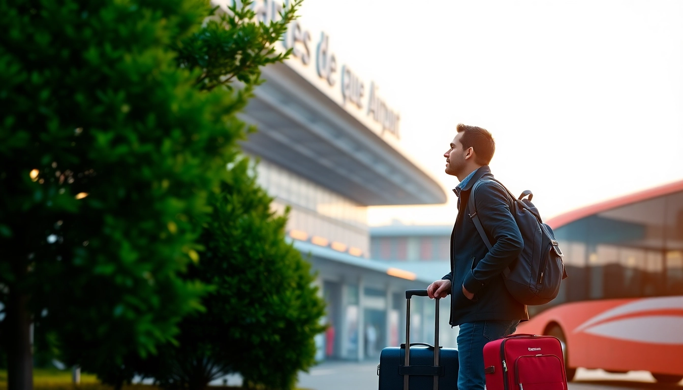 Travelers enjoying transfers from paris airport to disneyland with vibrant surroundings and excitement.