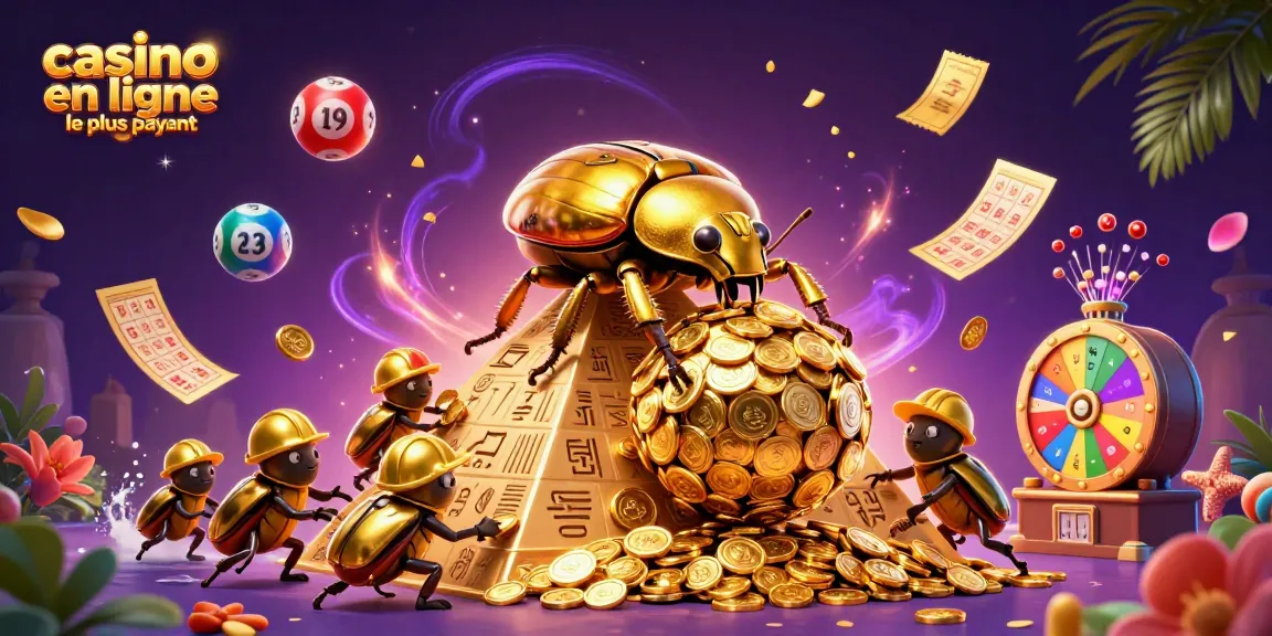 Actionner sur le casino en ligne le plus payant avec des symboles de jackpots et des billets d'or.