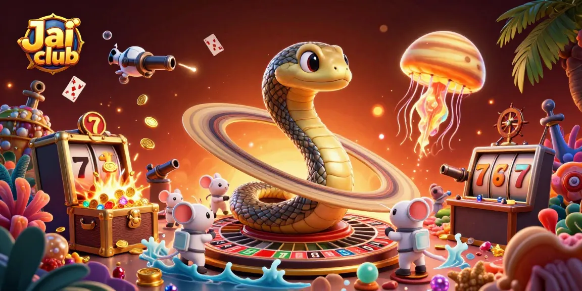 Engage with thrilling slots action at Jai club as mouse gamblers spin the roulette rings.