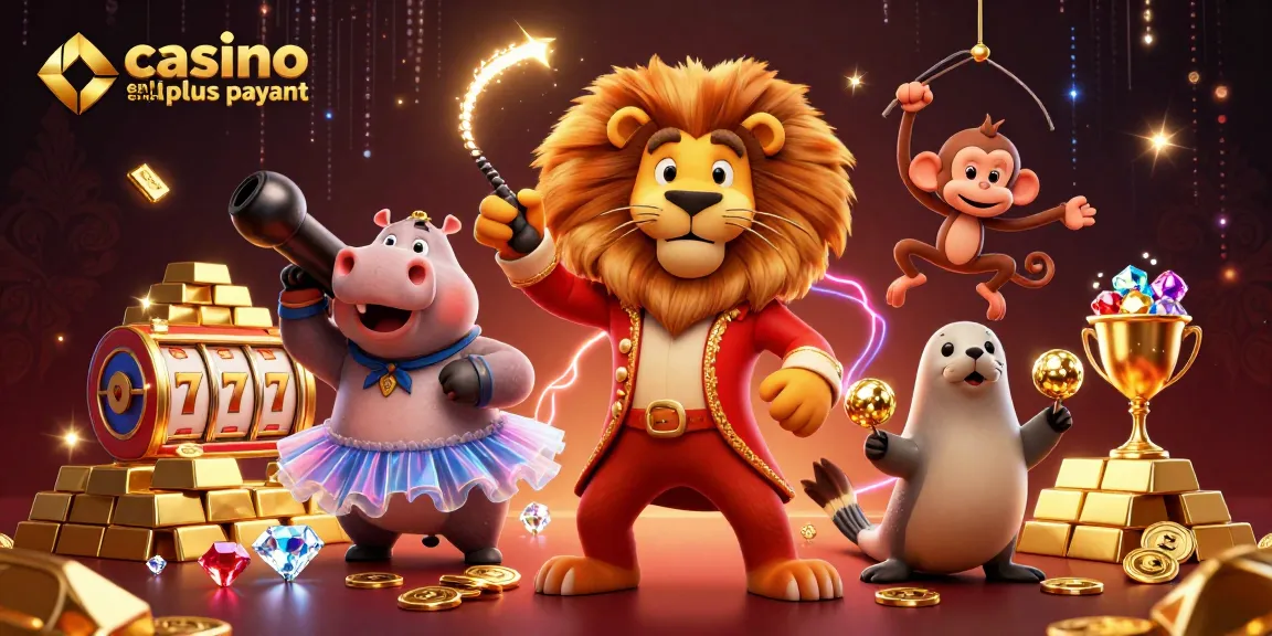 Casino en ligne le plus payant : un lion, un hippopotame et un singe s'amusent autour de jackpots scintillants.