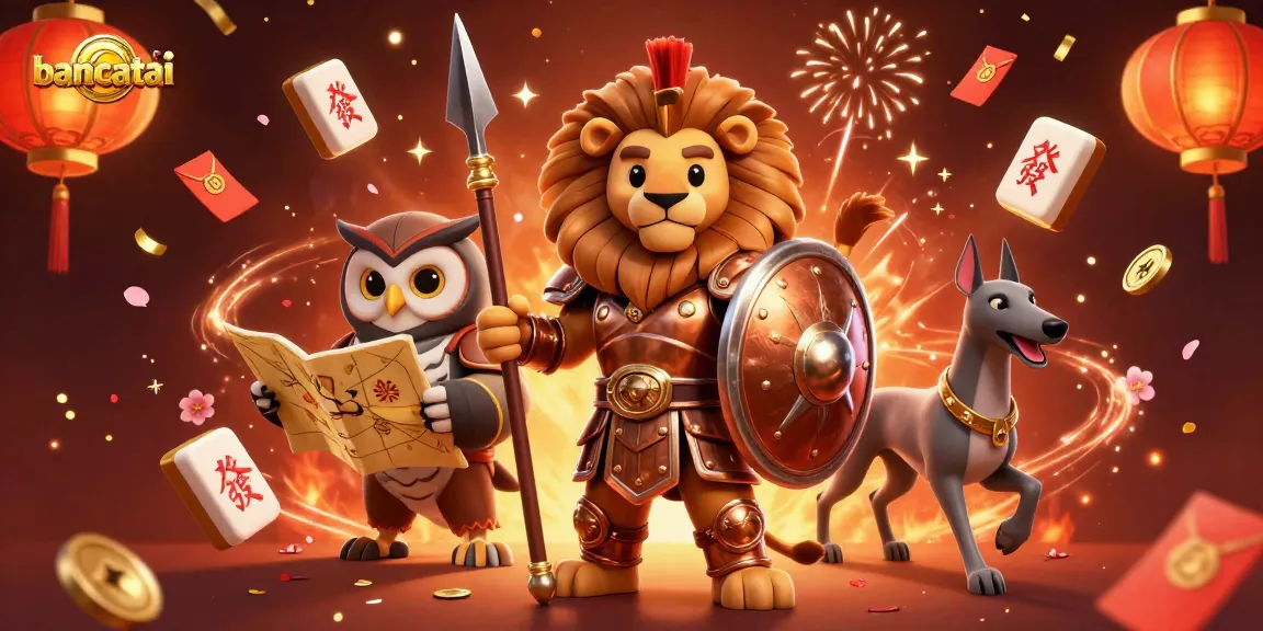 Experience the thrill of bancatai with a vibrant casino-themed illustration featuring dynamic game elements.