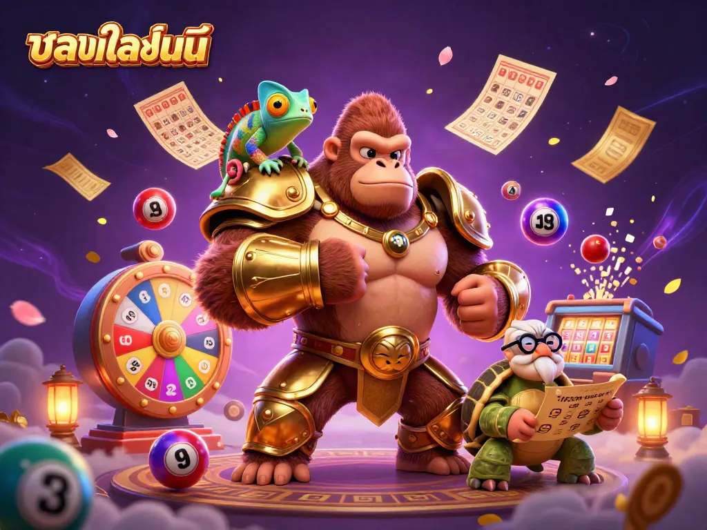 Experience thrilling บอลออนไลน์ action with vibrant 3D characters and dynamic elements.