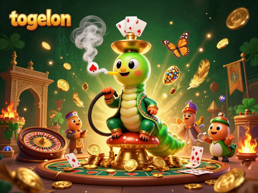 Experience togelon with this vibrant 3D scene featuring a lively casino atmosphere.