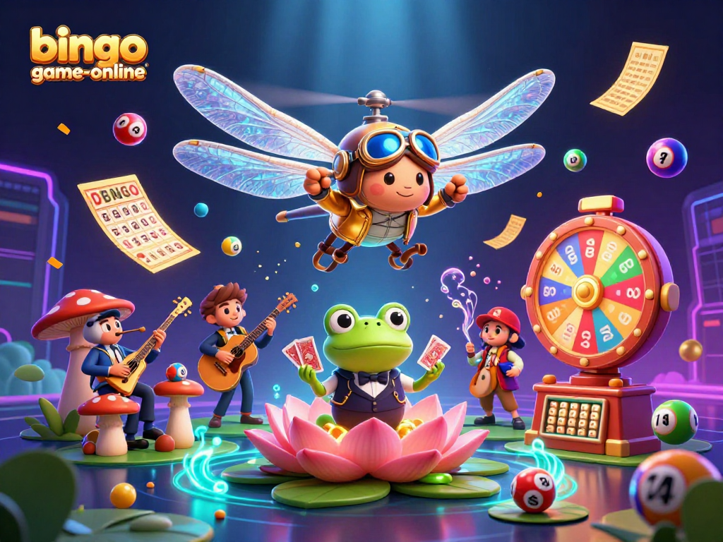 Experience exciting gameplay and massive jackpots with bingo-game-online in this vibrant illustration.